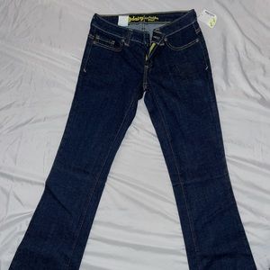 daisy anchor blue boot cut jeans